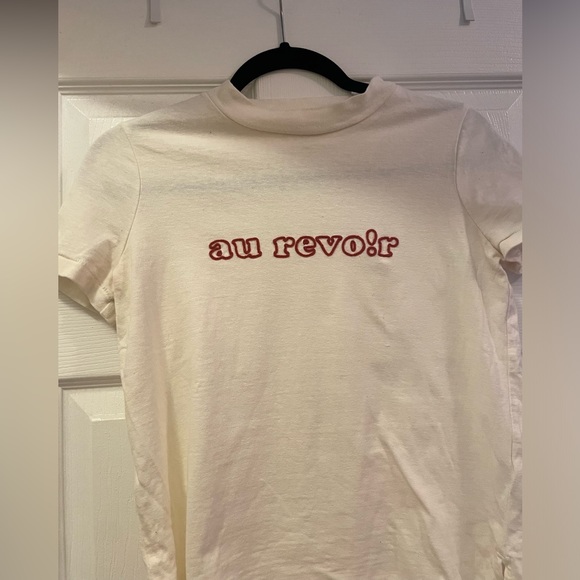 White T-Shirt Madewell “Au Revoir” - Picture 2 of 3